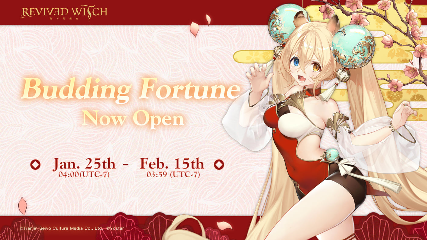 New Event “Budding Fortune” Available in Revived Witch to Celebrate Spring Festival
